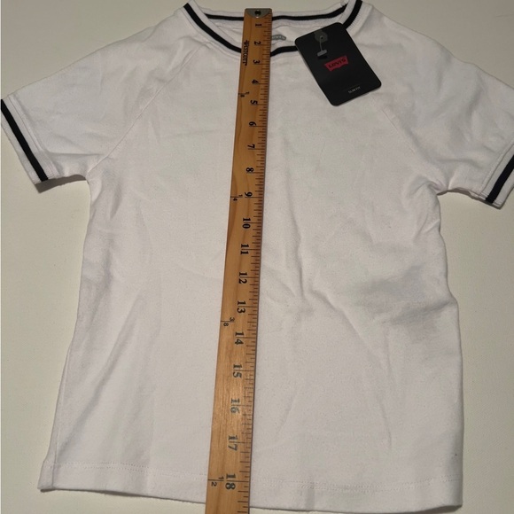 NWT Levi's Women ORACLE SHRUNKEN RINGER T-SHIRT Size Extra Small (E2) - Picture 4 of 5